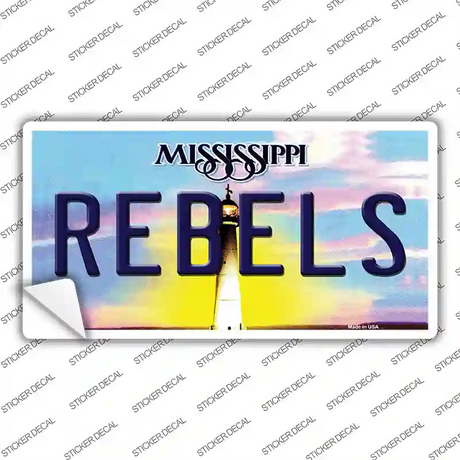 Rebels Mississippi Novelty Sticker Decal
