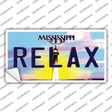 Relax Mississippi Novelty Sticker Decal