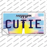 Cutie Mississippi Novelty Sticker Decal