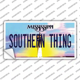 Southern Thing Mississippi Novelty Sticker Decal