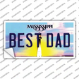 Best Dad Mississippi Novelty Sticker Decal