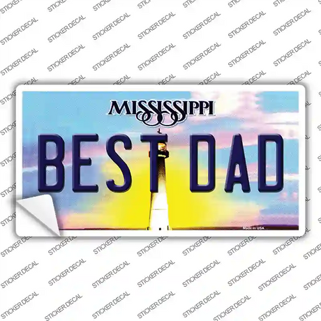Best Dad Mississippi Novelty Sticker Decal