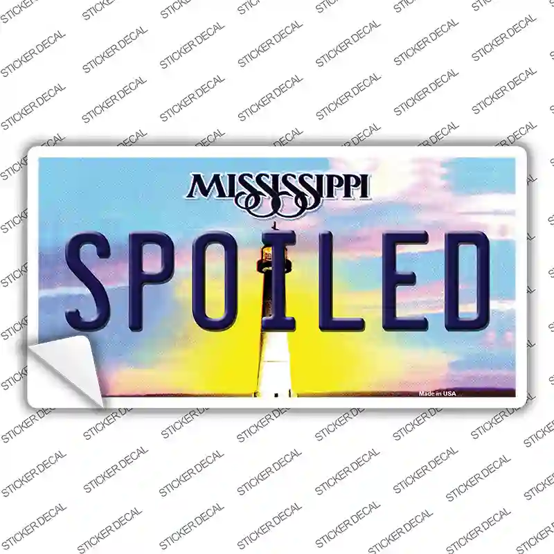 Spoiled Mississippi Novelty Sticker Decal