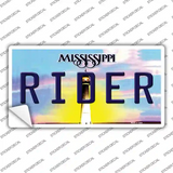 Rider Mississippi Novelty Sticker Decal