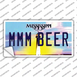 MMM Beer Mississippi Novelty Sticker Decal