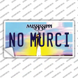 No Murci Mississippi Novelty Sticker Decal