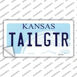 Tailgtr Kansas Novelty Sticker Decal