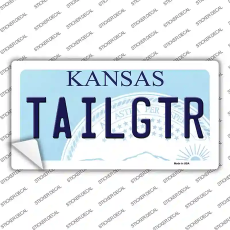 Tailgtr Kansas Novelty Sticker Decal