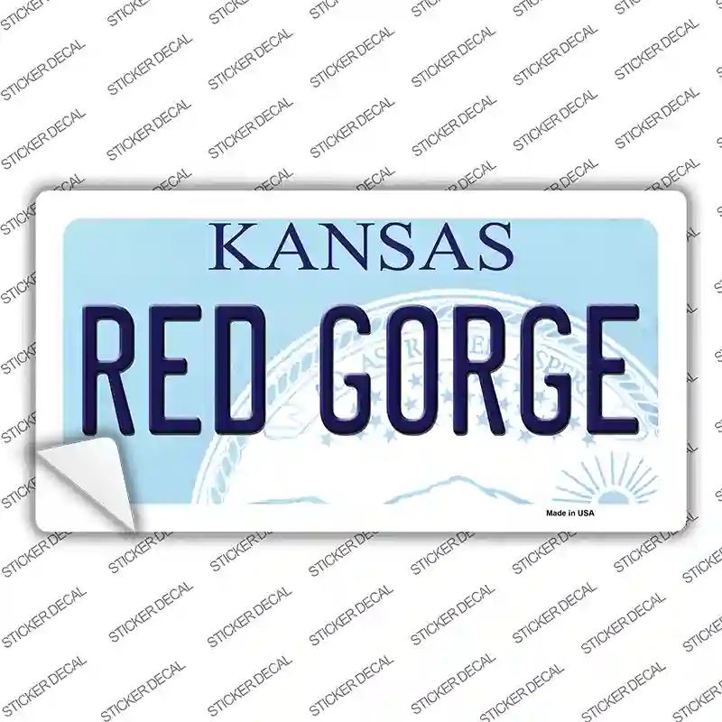 Red Gorge Kansas Novelty Sticker Decal