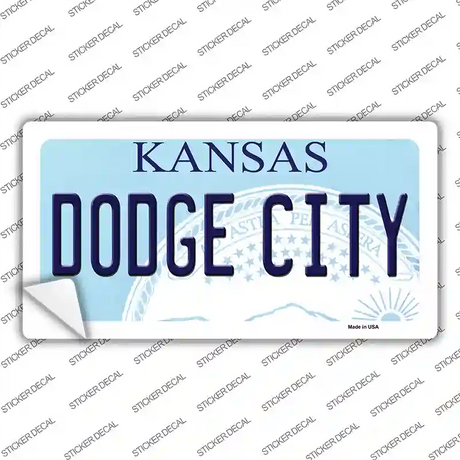 Dodge City Kansas Novelty Sticker Decal