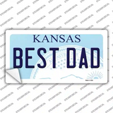 Best Dad Kansas Novelty Sticker Decal