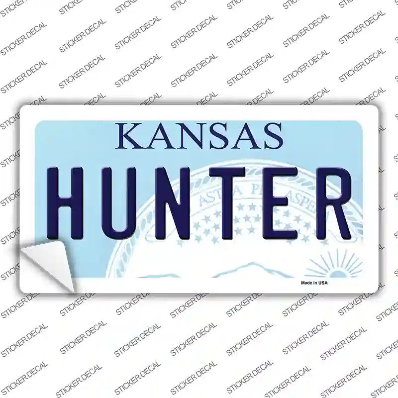 Hunter Kansas Novelty Sticker Decal
