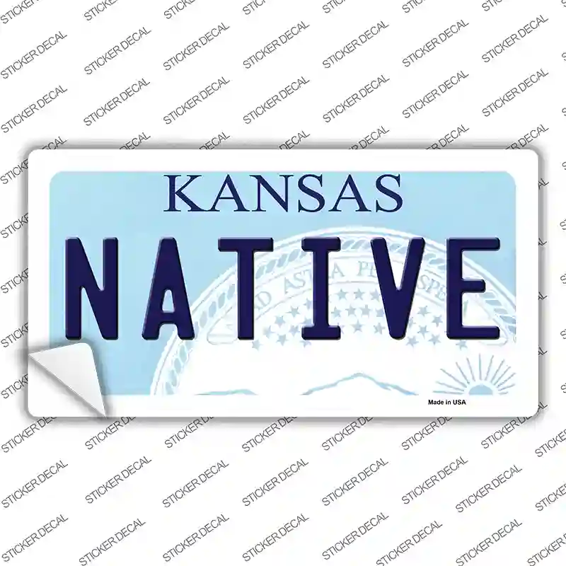 Native Kansas Novelty Sticker Decal