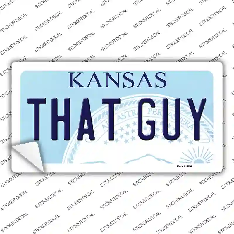 That Guy Kansas Novelty Sticker Decal