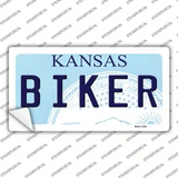 Biker Kansas Novelty Sticker Decal