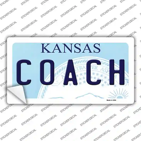 Coach Kansas Novelty Sticker Decal