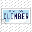 Climber Kansas Novelty Sticker Decal