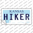 Hiker Kansas Novelty Sticker Decal