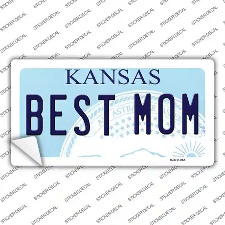 Best Mom Kansas Novelty Sticker Decal