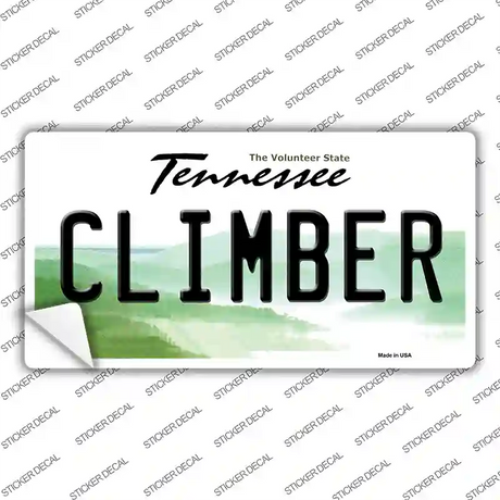 Climber Tennessee Novelty Sticker Decal