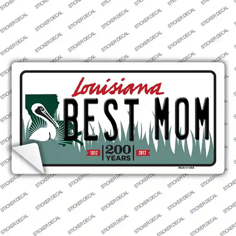 Best Mom Louisiana Novelty Sticker Decal