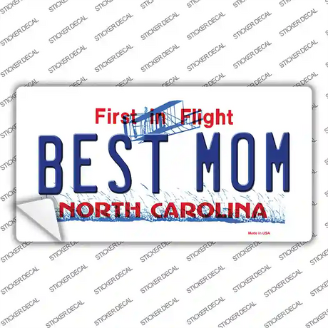 Best Mom North Carolina Novelty Sticker Decal