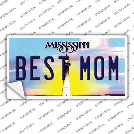 Best Mom Mississippi Novelty Sticker Decal