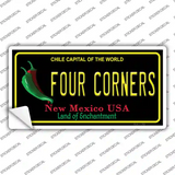 Four Corners Black New Mexico Novelty Sticker Decal