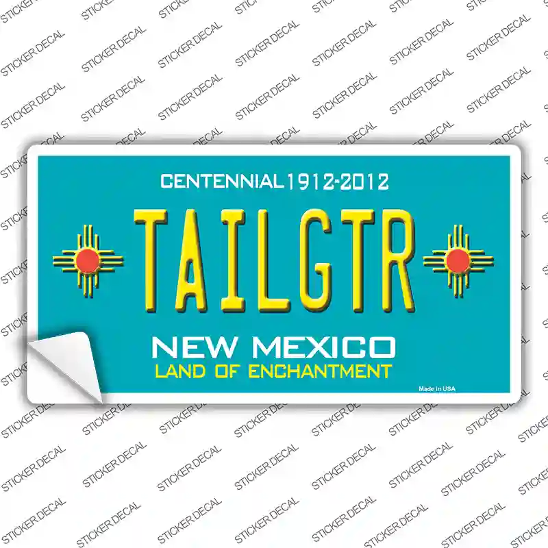 Tailgtr New Mexico Novelty Sticker Decal