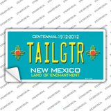 Tailgtr New Mexico Novelty Sticker Decal