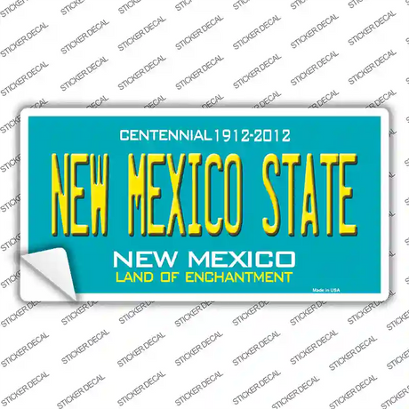 New Mexico State Background Novelty Sticker Decal
