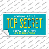 Top Secret New Mexico Novelty Sticker Decal