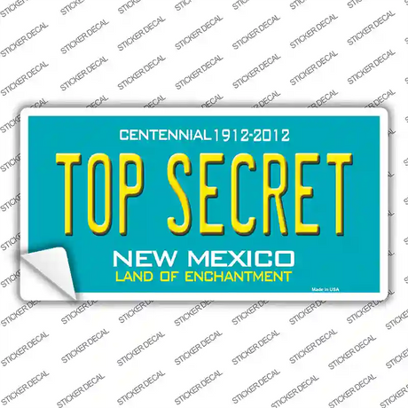 Top Secret New Mexico Novelty Sticker Decal