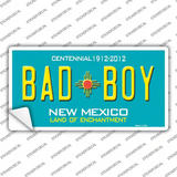 Bad Boy New Mexico Novelty Sticker Decal