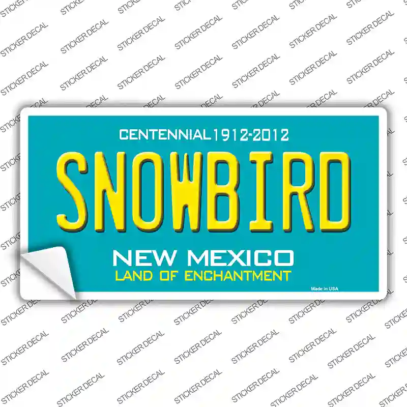 Snowbird New Mexico Novelty Sticker Decal