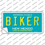 Biker New Mexico Novelty Sticker Decal