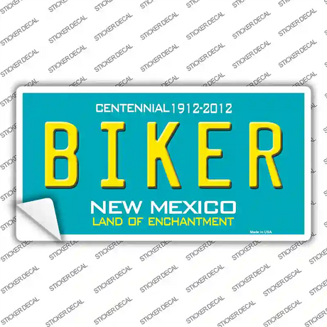 Biker New Mexico Novelty Sticker Decal