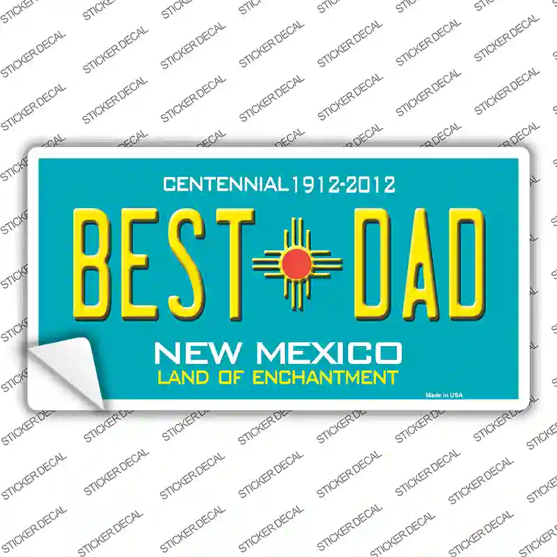Best Dad New Mexico Novelty Sticker Decal