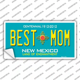 Best Mom Teal New Mexico Novelty Sticker Decal
