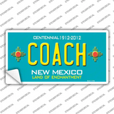 Coach New Mexico Novelty Sticker Decal
