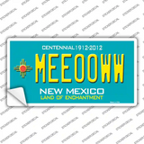 Meeooww New Mexico Novelty Sticker Decal
