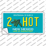 2 Hot Green New Mexico Novelty Sticker Decal