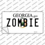 Zombie Georgia Novelty Sticker Decal