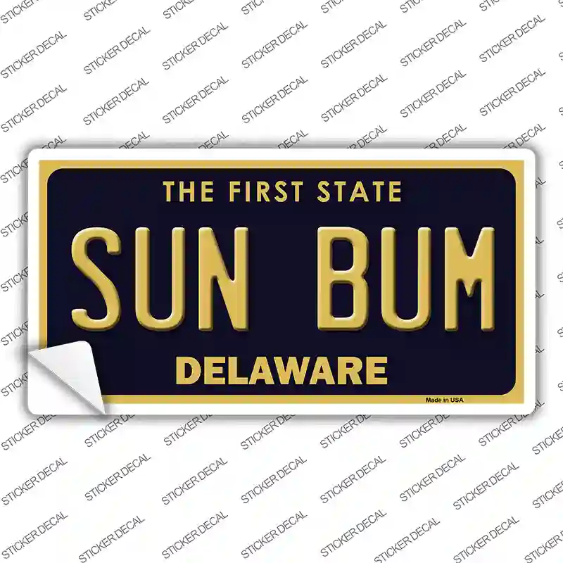 Sun Bum Delaware Novelty Sticker Decal