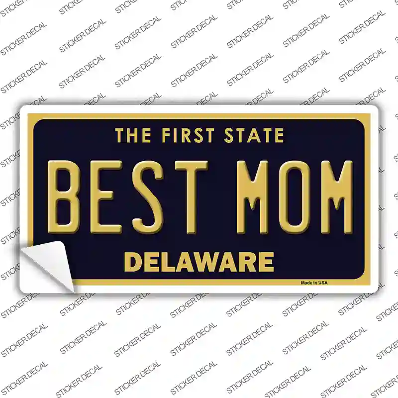 Best Mom Delaware Novelty Sticker Decal