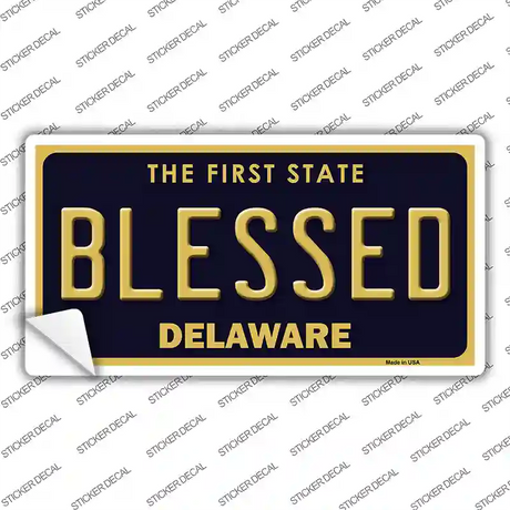Blessed Delaware Novelty Sticker Decal