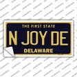 N Joy De Delaware Novelty Sticker Decal