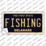 Fishing Delaware Novelty Sticker Decal