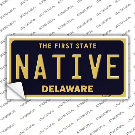Native Delaware Novelty Sticker Decal
