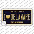 I Love Delaware Novelty Sticker Decal